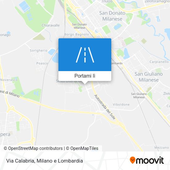 Mappa Via Calabria