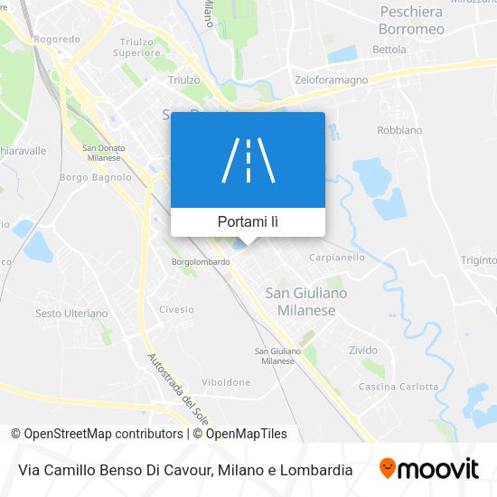 Mappa Via Camillo Benso Di Cavour