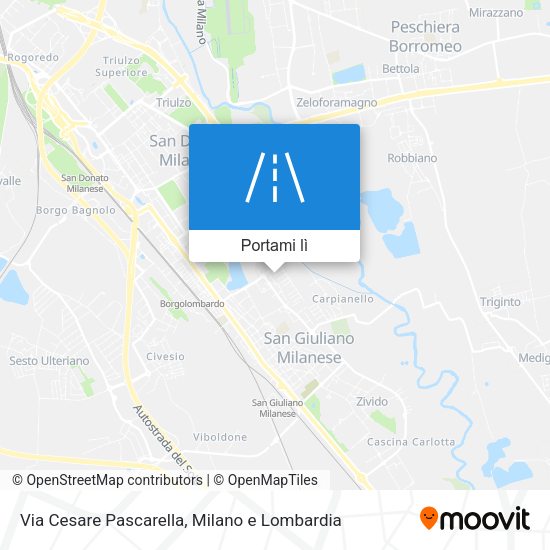 Mappa Via Cesare Pascarella