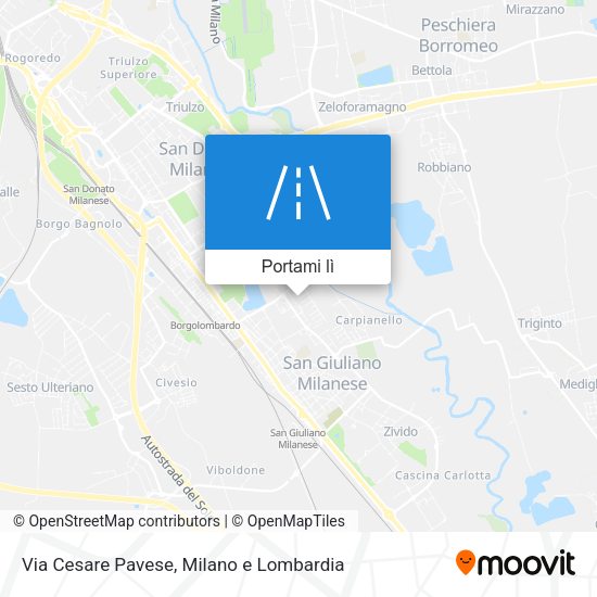 Mappa Via Cesare Pavese