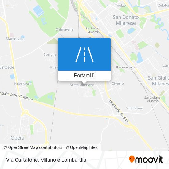 Mappa Via Curtatone