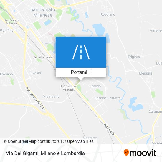 Mappa Via Dei Giganti