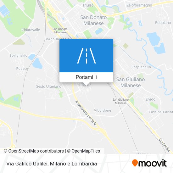 Mappa Via Galileo Galilei