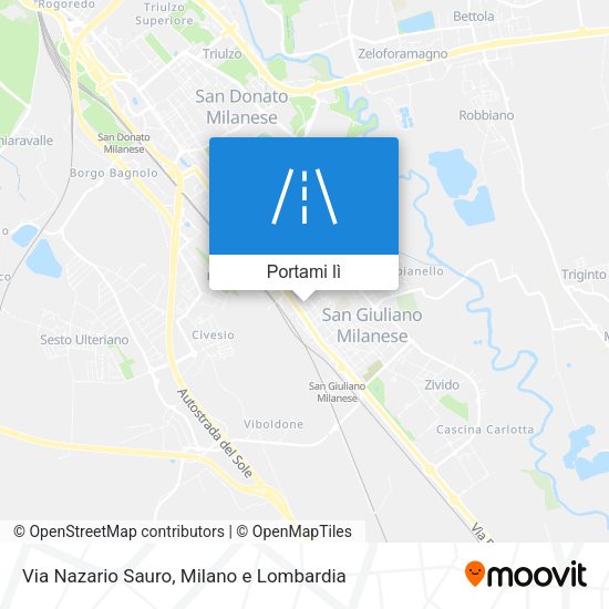 Mappa Via Nazario Sauro
