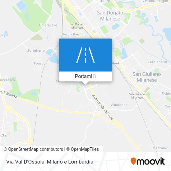 Mappa Via Val D'Ossola