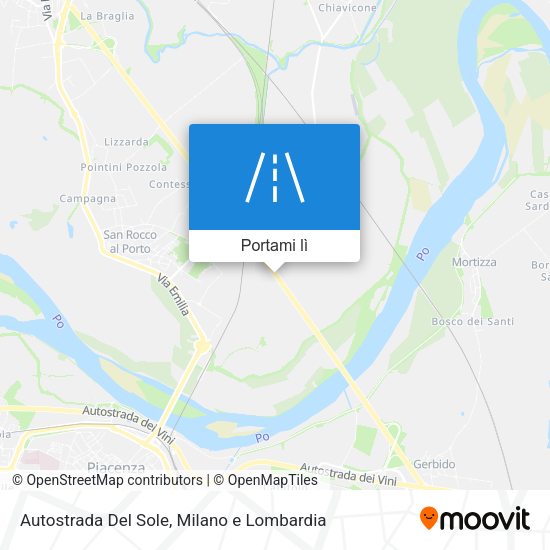 Mappa Autostrada Del Sole