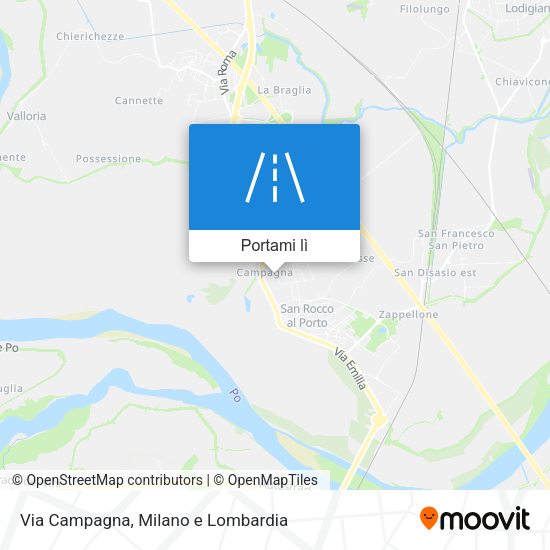 Mappa Via Campagna