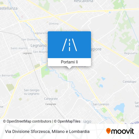 Mappa Via Divisione Sforzesca