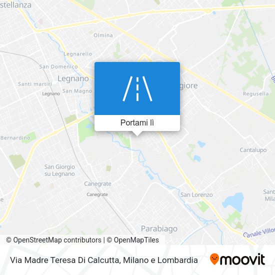 Mappa Via Madre Teresa Di Calcutta