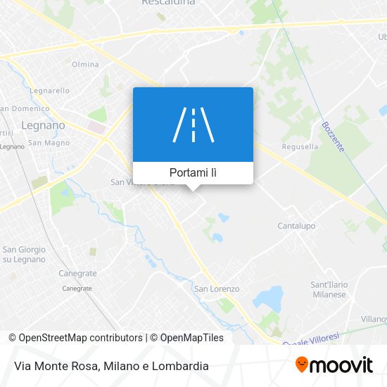 Mappa Via Monte Rosa