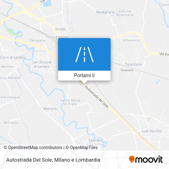Mappa Autostrada Del Sole