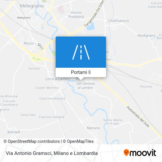 Mappa Via Antonio Gramsci