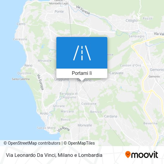 Mappa Via Leonardo Da Vinci
