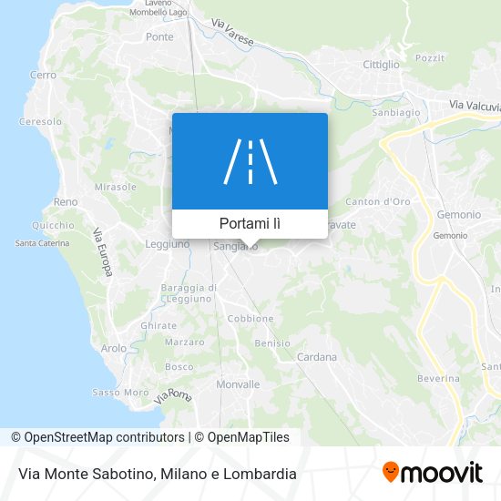 Mappa Via Monte Sabotino