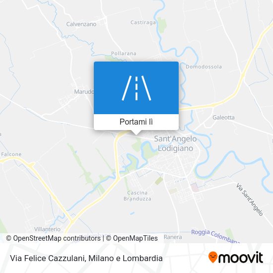Mappa Via Felice Cazzulani