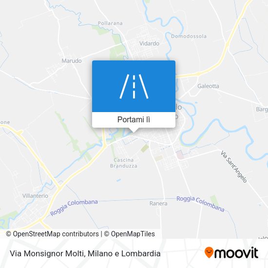 Mappa Via Monsignor Molti