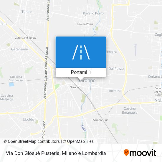 Mappa Via Don Giosuè Pusterla