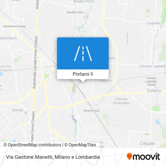 Mappa Via Gastone Manetti