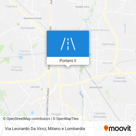 Mappa Via Leonardo Da Vinci