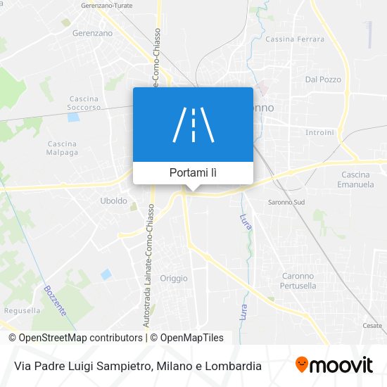 Mappa Via Padre Luigi Sampietro