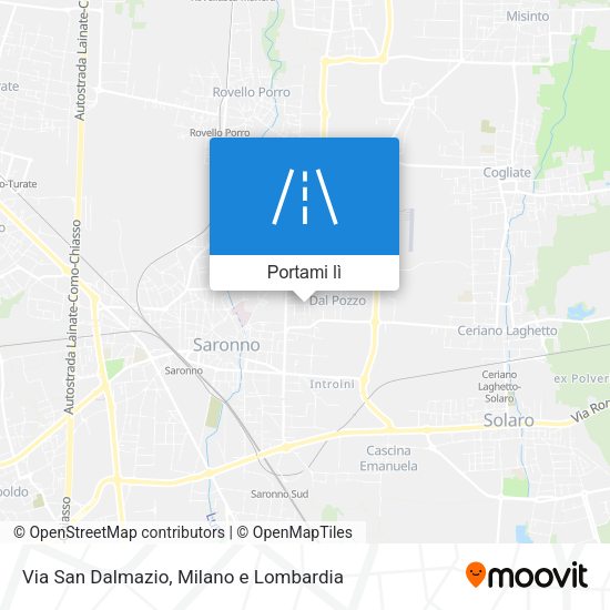 Mappa Via San Dalmazio