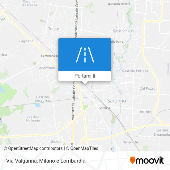 Mappa Via Valganna