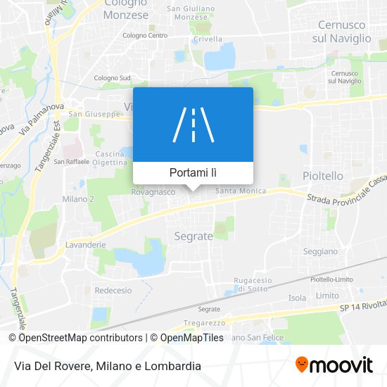 Mappa Via Del Rovere