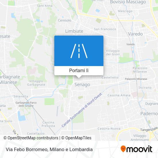 Mappa Via Febo Borromeo