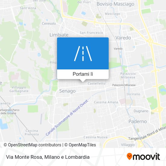 Mappa Via Monte Rosa