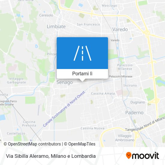 Mappa Via Sibilla Aleramo