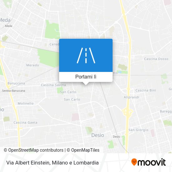 Mappa Via Albert Einstein