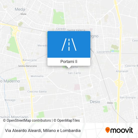 Mappa Via Aleardo Aleardi