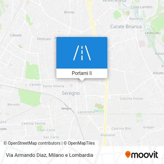 Mappa Via Armando Diaz