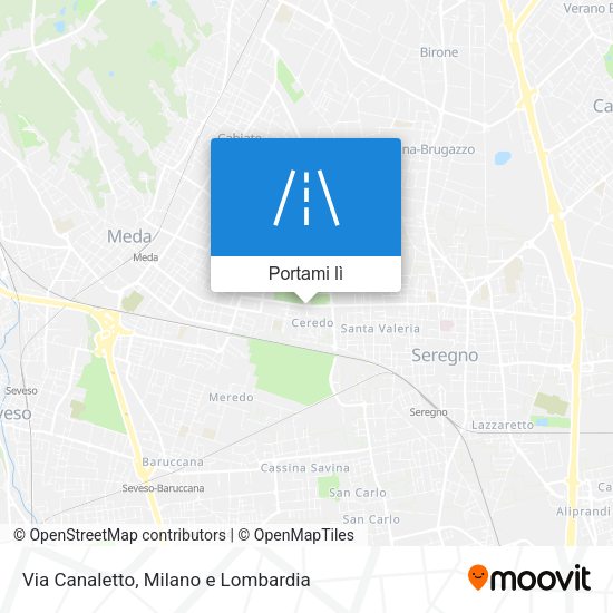 Mappa Via Canaletto