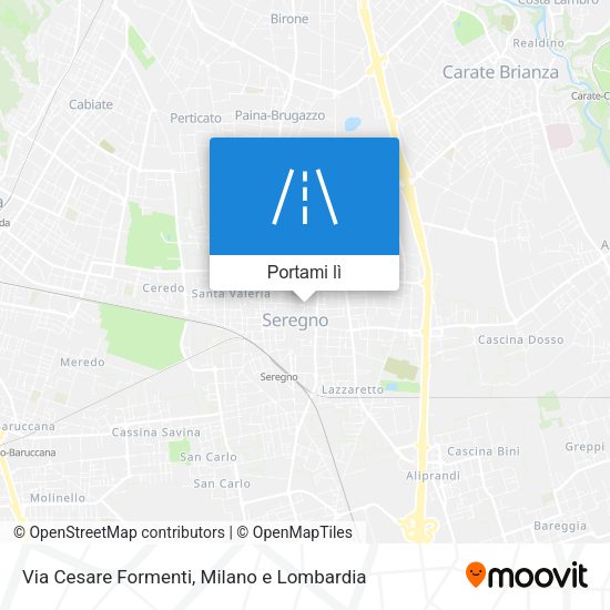 Mappa Via Cesare Formenti