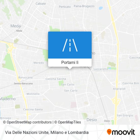Mappa Via Delle Nazioni Unite