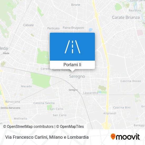 Mappa Via Francesco Carlini