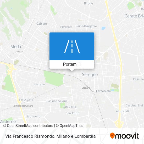 Mappa Via Francesco Rismondo
