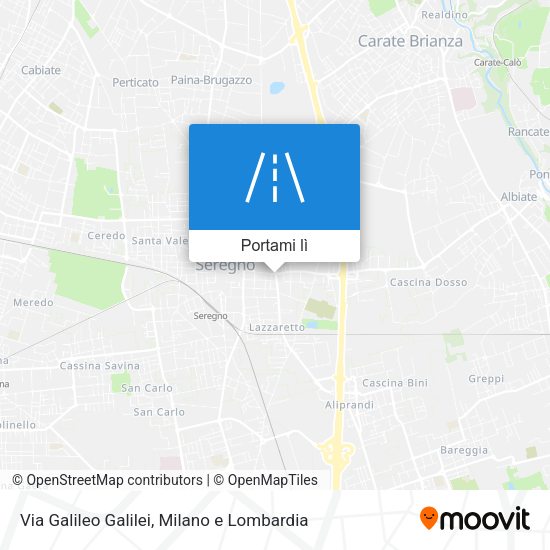 Mappa Via Galileo Galilei