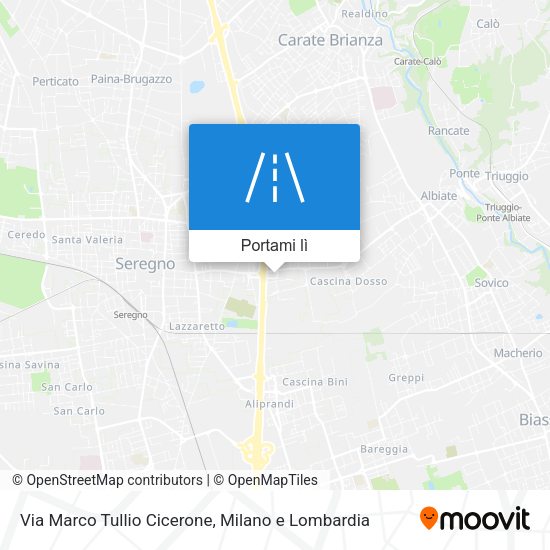 Mappa Via Marco Tullio Cicerone