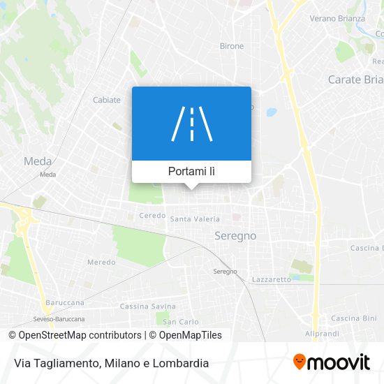 Mappa Via Tagliamento