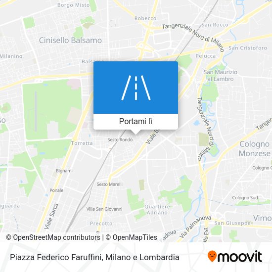 Mappa Piazza Federico Faruffini