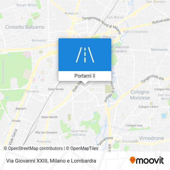 Mappa Via Giovanni XXIII