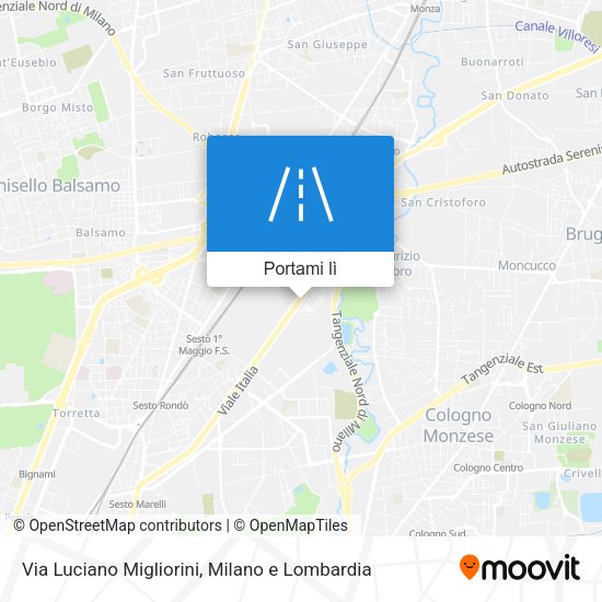 Mappa Via Luciano Migliorini