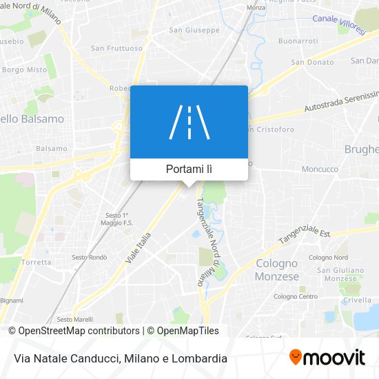 Mappa Via Natale Canducci