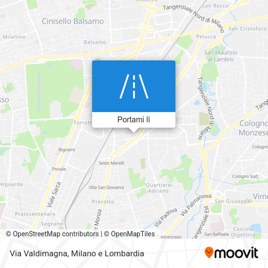 Mappa Via Valdimagna