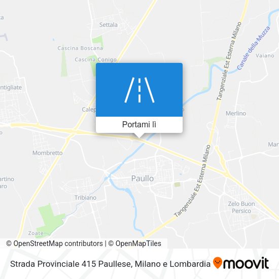 Mappa Strada Provinciale 415 Paullese