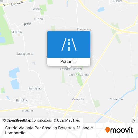 Mappa Strada Vicinale Per Cascina Boscana