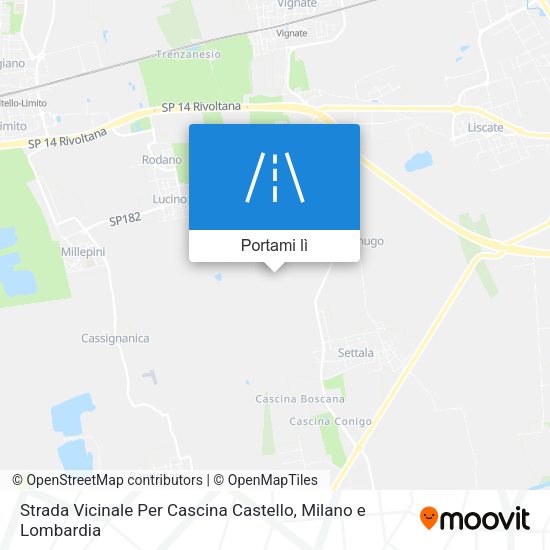 Mappa Strada Vicinale Per Cascina Castello