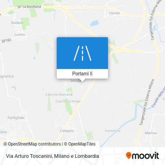 Mappa Via Arturo Toscanini